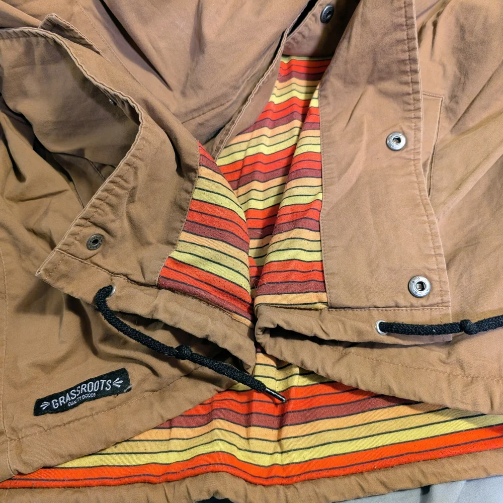Grassroots California Hooded Button-Up Shirt Jacket – Men’s XL - Picture 7 of 13